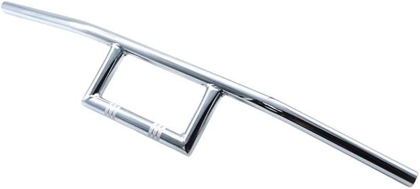 汎用 バイク用 22mm Zバー ハンドル ロボットハン ドラッグバー シルバー ハーレー ホンダ ヤマハ スズキ対応 カスタム用 (ブラック)