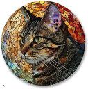 猫 メタル ウォール アート 壁 飾り 装飾 ディスプレイ 彫刻 インテリア アルミ ステンドグラス(A)