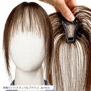 部分ウィッグ ヘアピース ポイントウィッグ 女性 レディース 人毛100% かつら 前髪ウィッグ ショート トップピース トップカバー つむじ 頭頂部 白髪カバー(前髪カット(ナチュラルブラウン), 6x4cm)