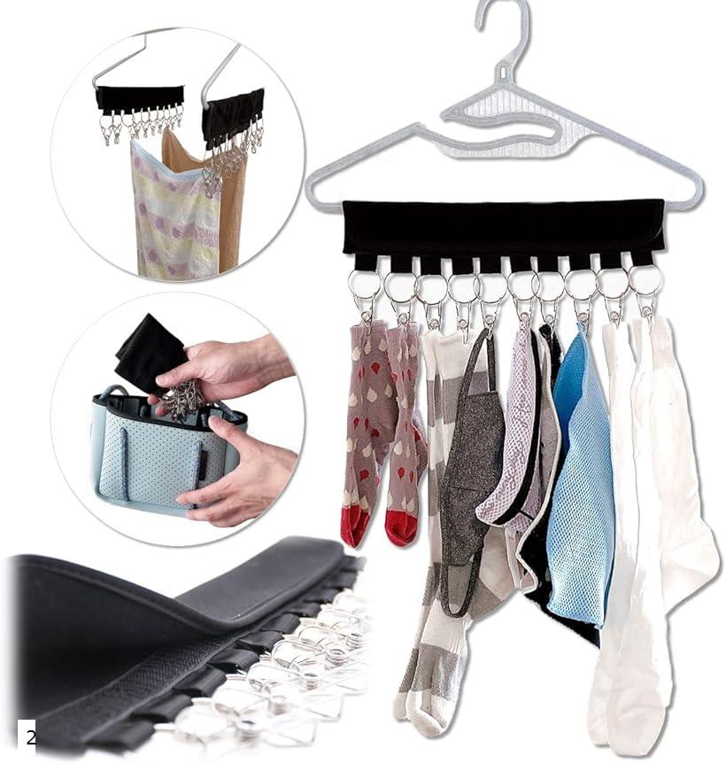 旅行 洗濯 グッズ 旅行用携帯ハンガー トラベル 折畳み 入院グッズ(グレー, 2セット)