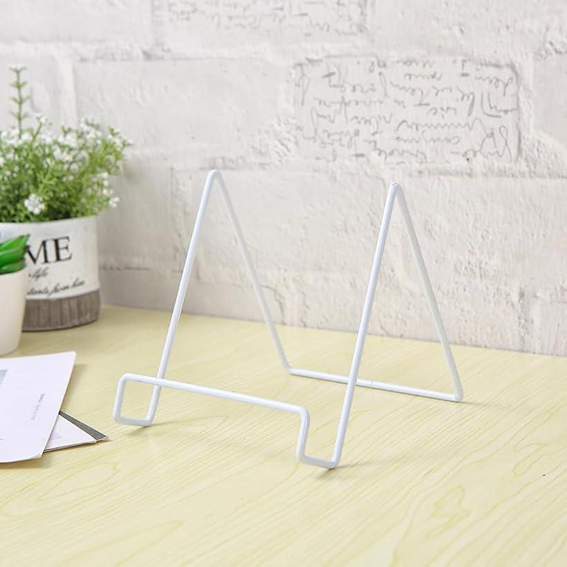 ブックスタンド ディッシュスタンド 本立て 皿立て ワイヤー製 金属 本開いたまま固定 写真立て 色紙 ..