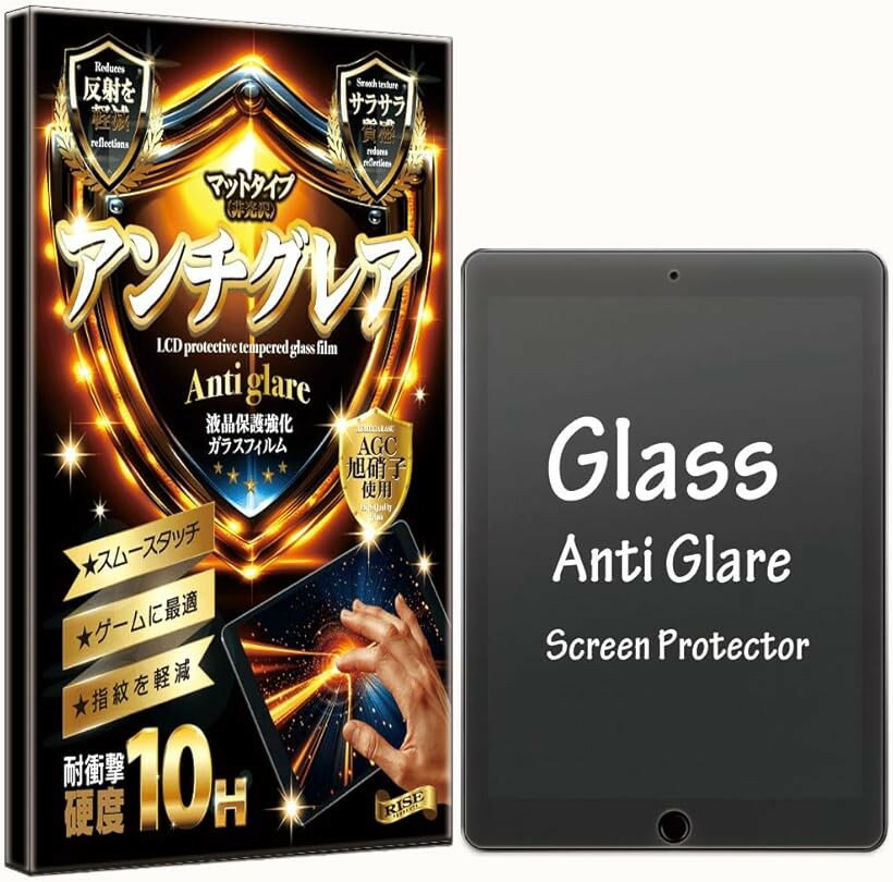 バリエーションコード : 2brhln9qsc商品コード2buu2rcp3g商品名日本AGCガラス RISE 保護フィルム iPad Air3 第 3 世代 / iPad Pro 10.5 インチ 用 ガラスフィルム フィルム アンチグレア 反射防止 さらさら ゲームに最適 クリアタイプブランドRISE PRODUCTSカラークリア「対応機種」iPad Air 3 (第 3 世代) / iPad Pro 10.5 インチ 用「仕様」＊本製品は国産AGC旭硝子素材を使用して中国の委託工場にて生産及び加工を行っております、 クリアタイプ 非光沢 アンチグレア マット仕上げ 表面硬度10H 薄さ0.33mm 指紋防止 防汚コート 飛散防止処理 自動吸着 3Dタッチ感度対応。「内容品」アンチグレアクリアマットガラスフィルム1枚、ドライシート1枚、ウェットシート1枚、ホコリ吸着シート1枚、クリーニングクロス1枚及びパッケージ裏面貼付説明書付属。「高強度」5層のレイヤー加工で硬度10H、国産AGCガラスで、鋭利な傷から保護、飛散防止加工でガラスの飛び散りを防ぎ液晶破損とケガから保護。「撥水撥油」アンチグレア加工により指紋を軽減、皮脂や水滴をはじきます、万が一汚れてもさっと拭き取るだけで元どうりに。フッ素コートにより画面がさらさらで快適なタッチ操作性を実現。「柔軟なシリコン素材」シリコンを多めに設定、フィルムを液晶画面に置くだけで吸い付くようにフィルムが吸着。万一発生した気泡等も時間の経過と共に自然に消失。使用しているシリコンはガラスの上からでも感度を液晶に伝えタッチ感度が落ちず快適に操作が可能。※ 他ネットショップでも併売しているため、ご注文後に在庫切れとなる場合があります。予めご了承ください。※ 品薄または希少等の理由により、参考価格よりも高い価格で販売されている場合があります。ご注文の際には必ず販売価格をご確認ください。※ 沖縄県、離島または一部地域の場合、別途送料の負担をお願いする場合があります。予めご了承ください。※ お使いのモニタにより写真の色が実際の商品の色と異なる場合や、イメージに差異が生じることがあります。予めご了承ください。※ 商品の詳細（カラー・数量・サイズ 等）については、ページ内の商品説明をご確認のうえ、ご注文ください。※ モバイル版・スマホ版ページでは、お使いの端末によっては一部の情報が表示されないことがあります。すべての記載情報をご確認するには、PC版ページをご覧ください。