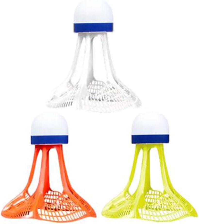 バドミントンシャトル 3個セット エアー 屋外 風に強い アウトドア 公園遊び 練習用 ハイパー (3カラー)