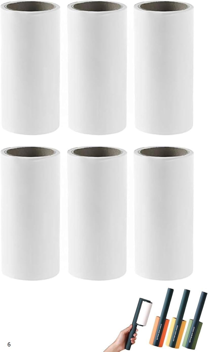 直立型スタイリッシュハンディクリーナー ミニ スペア粘着テープ フローリング ななめカット おしゃれ ほこりとり (ホワイト, 100x57.5mm)