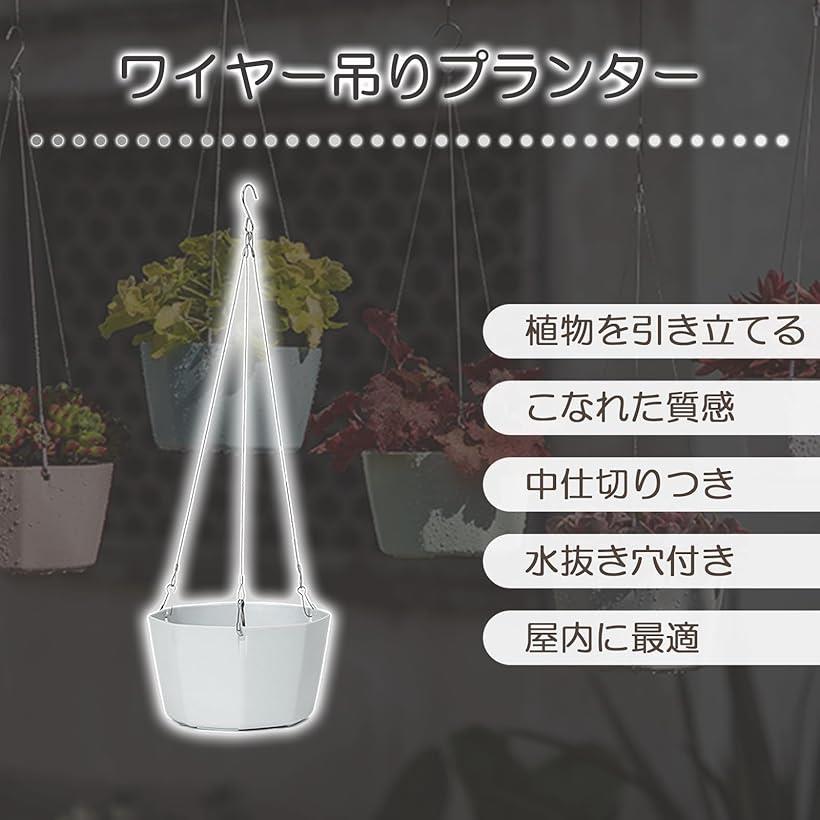ハンギングプランター 吊り下げ 植木鉢 観葉植物 ワイヤー ハンギングポット (ピア...