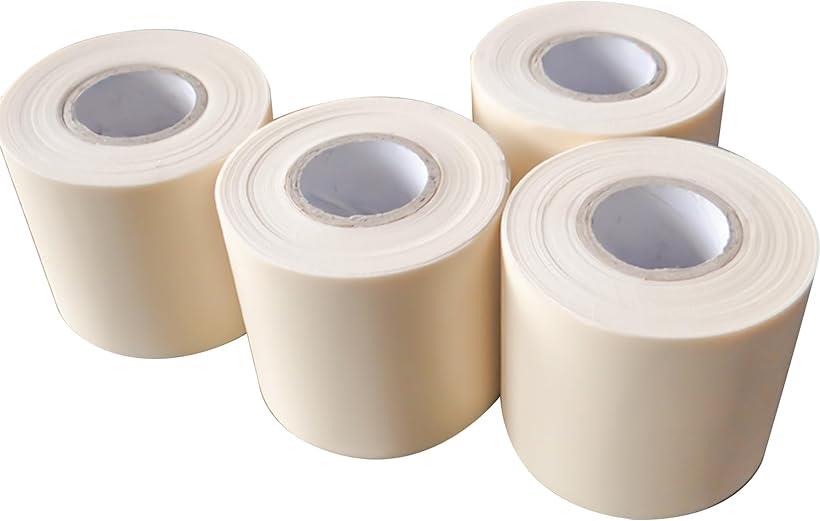 エアコン ホース テープ ドレンホース 室外機 配管 カバー 非粘着テープ 屋外対応 4巻入 (アイボリー, ..