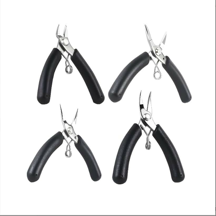 アクセサリー工具 ノーズプライヤー ジュエリープライヤー ミニプライヤー 手芸ペンチ ジュエリーペンチ 手芸ツール ビーズ製作 4種セ..