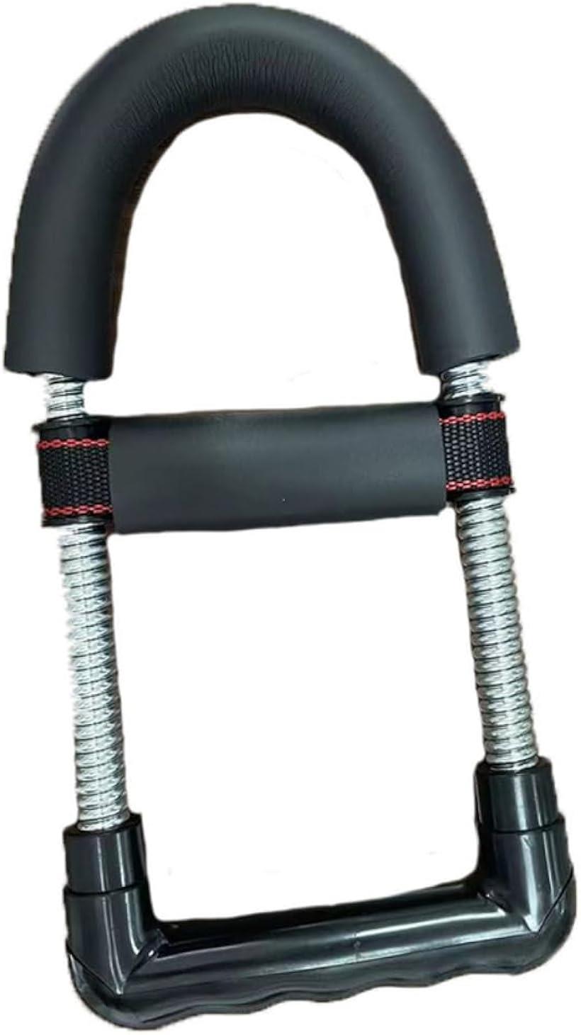 パワーグリップ 筋トレグッズ 前腕 手首 トレーニング器具 自宅 負荷30kg (ブラック)