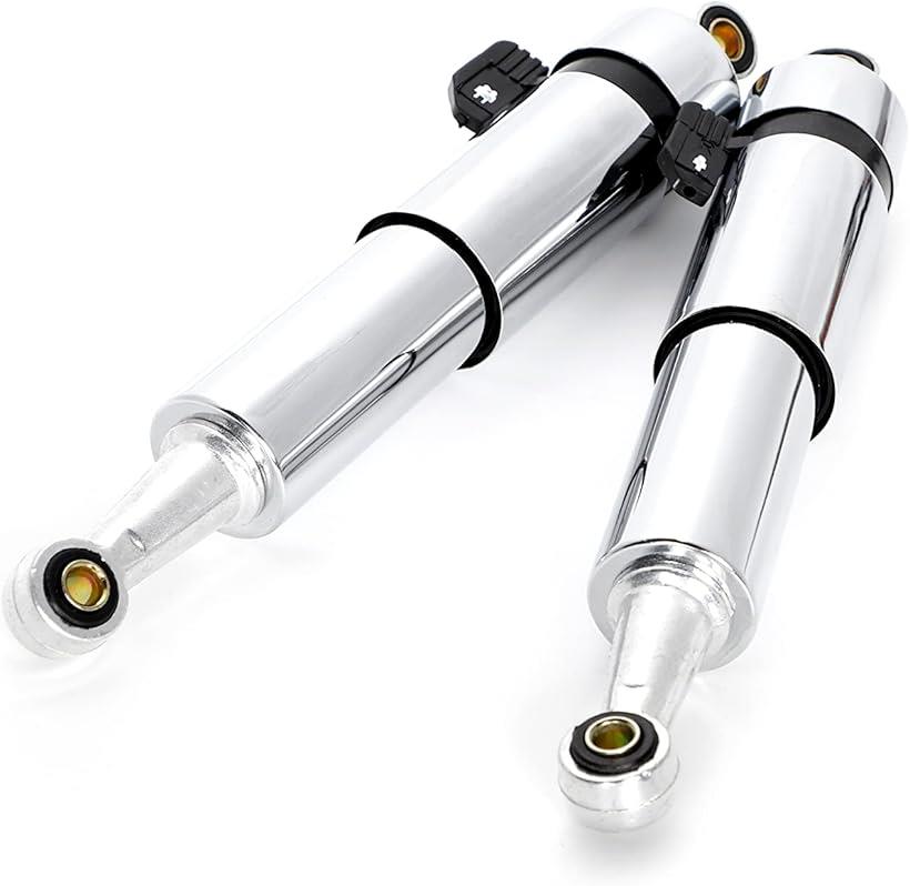 互換品リヤ サスペンション リトルカブ ホンダ スーパーカブ 50 90 調整式 2本セット シルバー メッキ ..