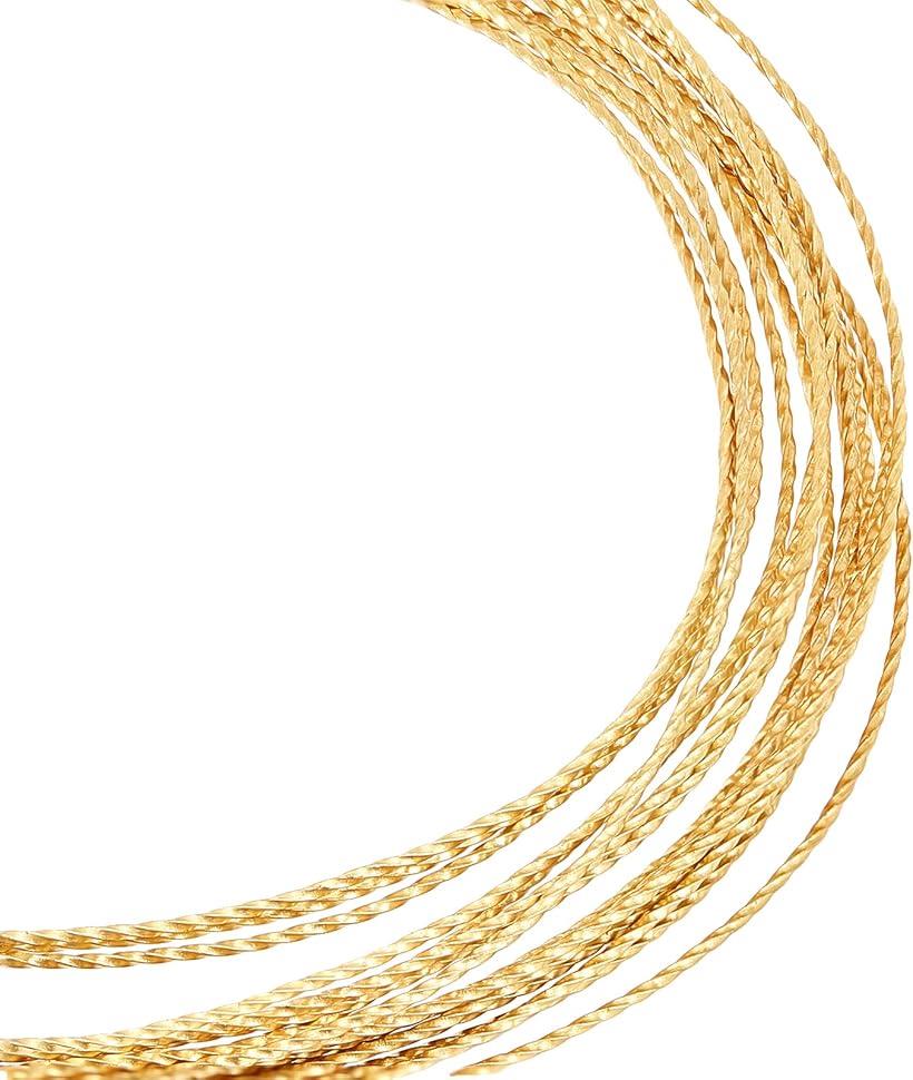 銅線 線径1mm ツイスト銅線 アクセサリーワイヤー 長さ5m カッパーワイヤー クラフト銅線 ジュエリー作り 手芸素材 ジュエリープロジェ..