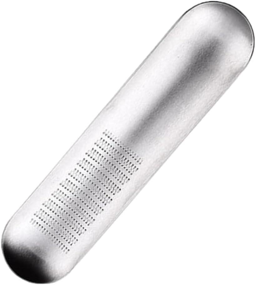 生姜おろし器 おろし金 ミニ おろしがね しょうがおろし器 薬味おろし ステンレス製 (シルバー)