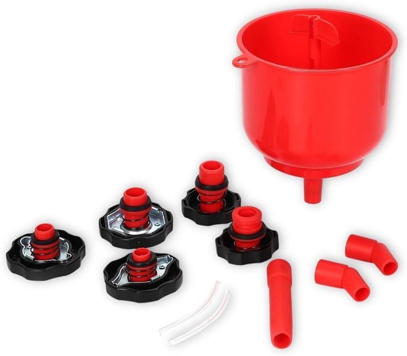 クーラントチャージャー ファンネル 式 不凍液 冷却水 補充 タンク ラジエーター エア抜き 工具 交換 リザーバータンク クーラントチャージャーキット