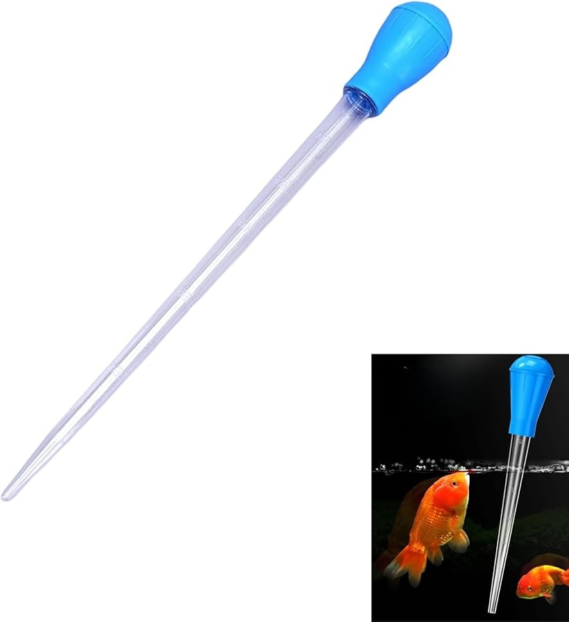 スポイト 大 水槽 掃除 水換えポンプ クリーナースポイト 水槽掃除 給餌用 餌やり メダカ アクアリウム 容量 50ml 45cm (ブルー)