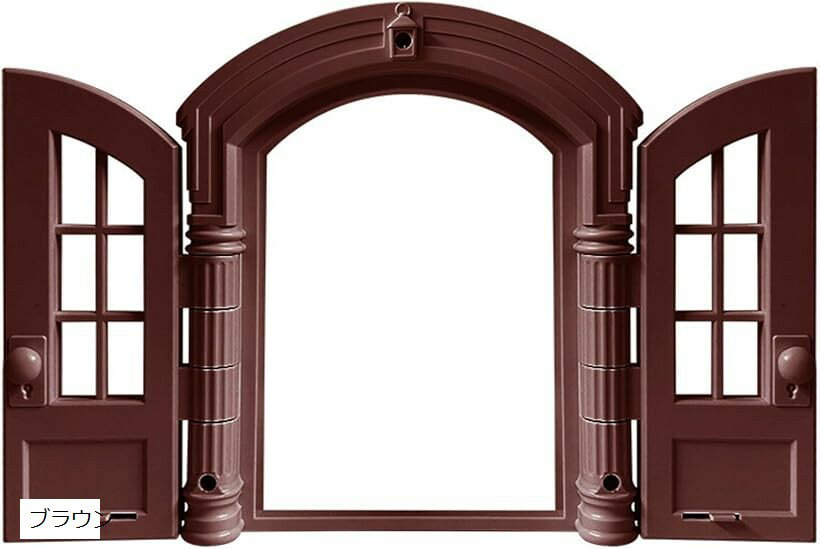 Modern neco キャットドア 出入り口 工事不要 引き戸 日本語説明書付き 簡単取付 冷暖房節約 ストレス軽減 10kgまでの猫に対応 後付け (ブラウン, 仔猫 成猫用)