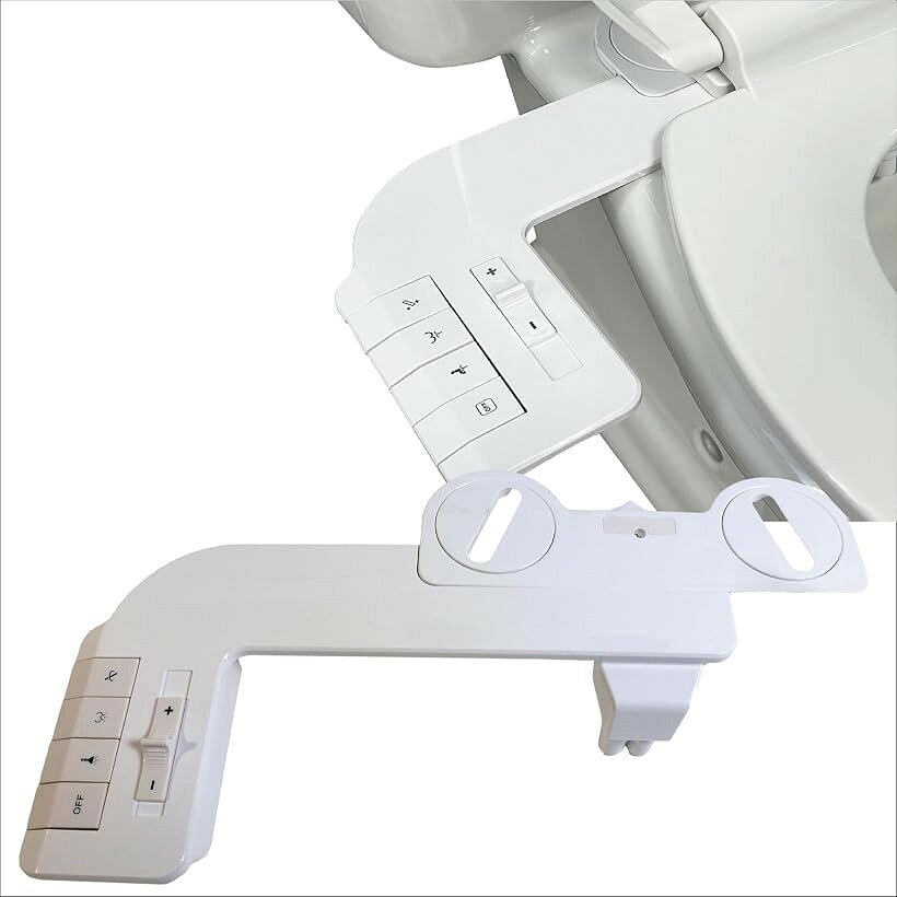 商品コード2bk5ycp11u商品名Sugarello 電源不要 トイレ洗浄便座 水圧式 非電源式 後付け 取り付け簡単 普通便座交換用 強さ調節 ビデ おしり ノズル洗浄 取扱説明書付きブランドsugarelloカラーホワイト1. 電源不要で使える水圧式 電気を使わず、水道の水圧だけでシャワー洗浄ができる非電源式タイプです。コンセントのないトイレでも電源工事不要で取り付けでき、賃貸住宅や古い住宅の普通便座を手軽に洗浄便座仕様にできます。2. 普通便座に後付けできるかんたん設計 今お使いの普通便座を一度取り外し、本体を便器にセットして再度便座を取り付けるだけ。U型・O型・前割れ便座など幅広い便座に対応し、よほど特殊な便器でなければ取り付けしやすい構造です。3. おしり洗浄・ビデ洗浄に対応 おしり洗浄とビデ洗浄の2種類に対応。用途に合わせて使い分けでき、毎日のトイレ時間をより清潔で快適にします。電源式洗浄便座を設置しにくい場所にもおすすめです。4. 水量調整・ON/OFF操作が手元で簡単 操作パネルは便座横に配置され、ON/OFFや水量調整を手元で簡単に操作できます。水圧の強さを調整できるため、好みに合わせて使いやすい洗浄感に調節できます。5. ノズル洗浄機能付きで清潔に使える ノズル洗浄機能を搭載しており、使用前後のお手入れも簡単です。おしり用・ビデ用のノズルを備え、清潔感を重視したいご家庭や来客用トイレにも使いやすい仕様です。6. 取扱説明書・接続パーツ付きですぐに設置しやすい 本体、ステンレス編みホース、銅三通、パッキン、取扱説明書が付属。取り付け手順を確認しながら設置できます。普通便座は付属しておらず、温水機能はありません。水道水を使用するため常温水での洗浄となります。※ 他ネットショップでも併売しているため、ご注文後に在庫切れとなる場合があります。予めご了承ください。※ 品薄または希少等の理由により、参考価格よりも高い価格で販売されている場合があります。ご注文の際には必ず販売価格をご確認ください。※ 沖縄県、離島または一部地域の場合、別途送料の負担をお願いする場合があります。予めご了承ください。※ お使いのモニタにより写真の色が実際の商品の色と異なる場合や、イメージに差異が生じることがあります。予めご了承ください。※ 商品の詳細（カラー・数量・サイズ 等）については、ページ内の商品説明をご確認のうえ、ご注文ください。※ モバイル版・スマホ版ページでは、お使いの端末によっては一部の情報が表示されないことがあります。すべての記載情報をご確認するには、PC版ページをご覧ください。