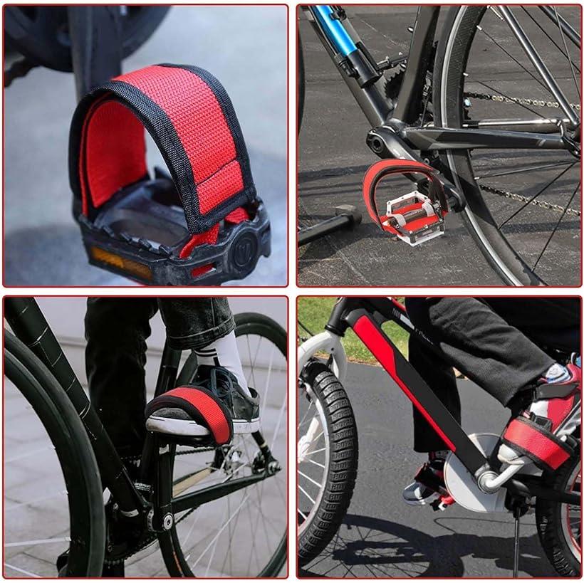 自転車 ストラップベルト ペダルストラップ サイクリング ペダルバンド 2枚入り 滑...