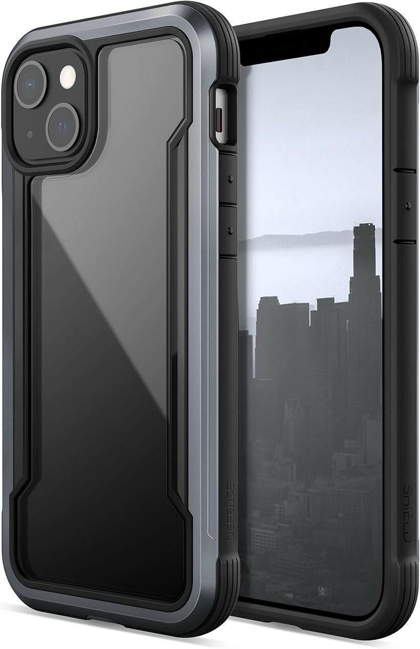 X-Doria iPhone 13 6.1����� 2021 �б� ������ DEFENSE SHIELD ���꡼�� �Ʒ�MIL���ʼ��� MIL-STD-810G �Ѿ׷� ����� �ϥ��֥�å� (�֥�å�, iPhone 13��)