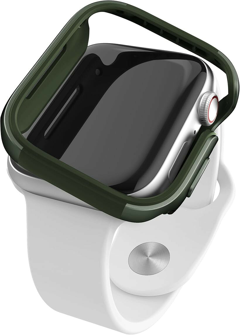ホリックのX-Doria Apple Watch 41mm 対応 ケース DEFENSE EDGE シリーズ 耐衝撃 プレミアム・アルミニウム TPU 2層構造 スリム バンパー (グリーン, 41mm)｜アングル2