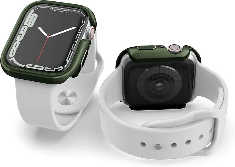 ホリックのX-Doria Apple Watch 41mm 対応 ケース DEFENSE EDGE シリーズ 耐衝撃 プレミアム・アルミニウム TPU 2層構造 スリム バンパー (グリーン, 41mm)｜アングル3