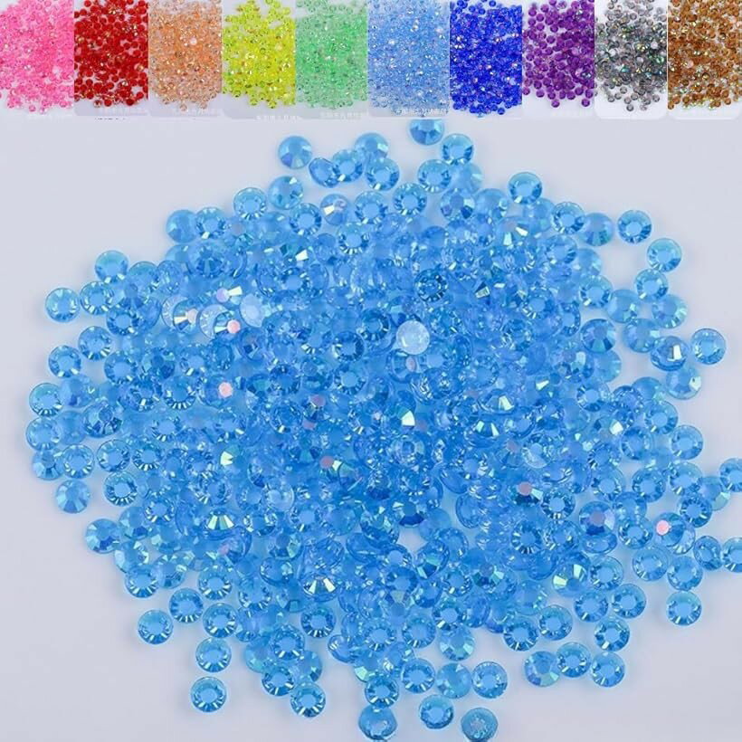 Other - ラインストーン 1000粒 透明クリア うちわデコ (アクア, 3mm)