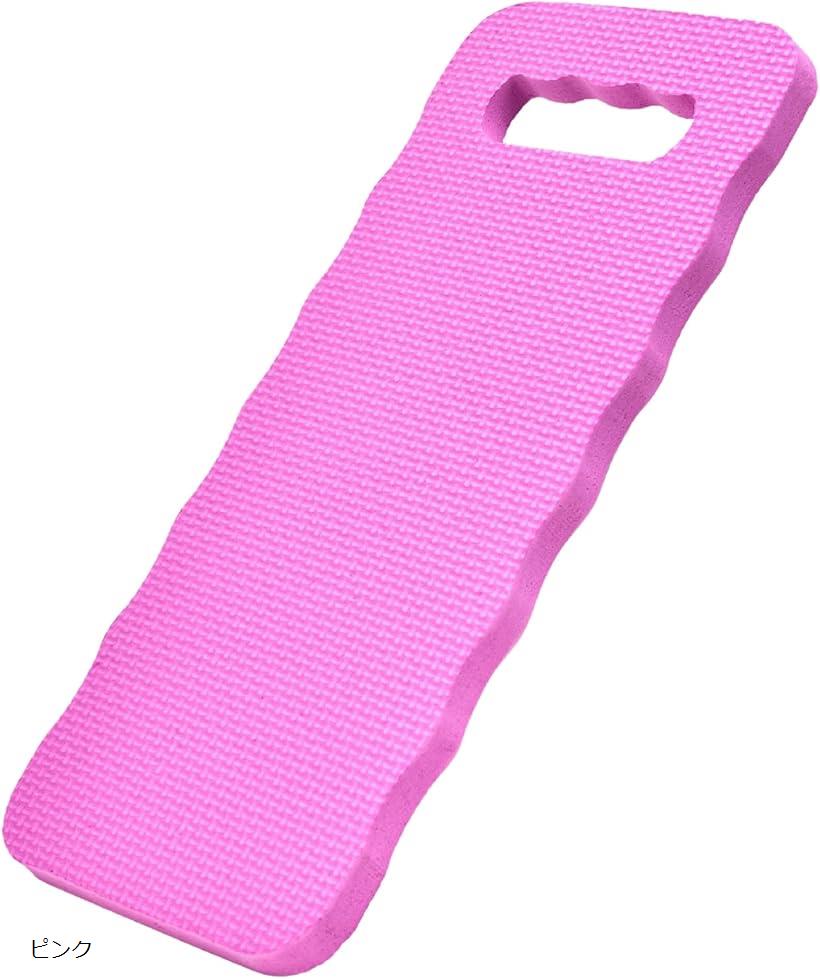 膝マット 作業用 園芸 整備 ヨガ 作業マット ニーリングパッド ウレタン (ピンク)