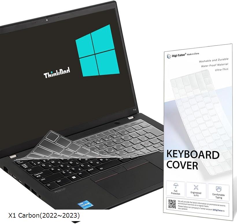 2022～2023発売14 Lenovo キーボードカバー 日本語JIS配列 ThinkPad X1 Carbon Gen 11/ 10/ 9 Yoga 8/Gen 7用 保護 フィルム (X1 Carbon(2022～2023))