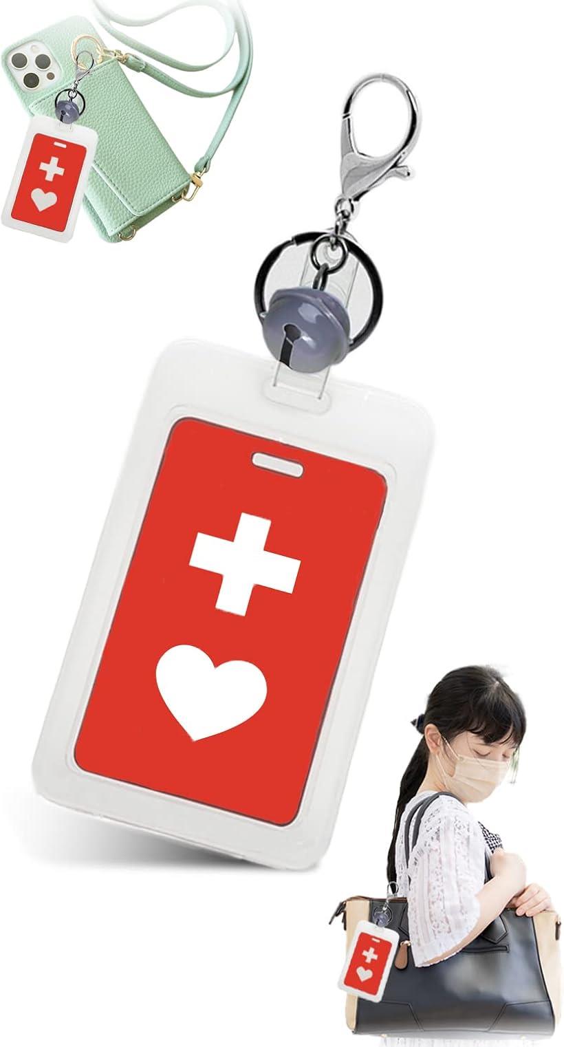 parabito22 ヘルプマーク キーホルダー ケース タグ (グレー, Free)(4)