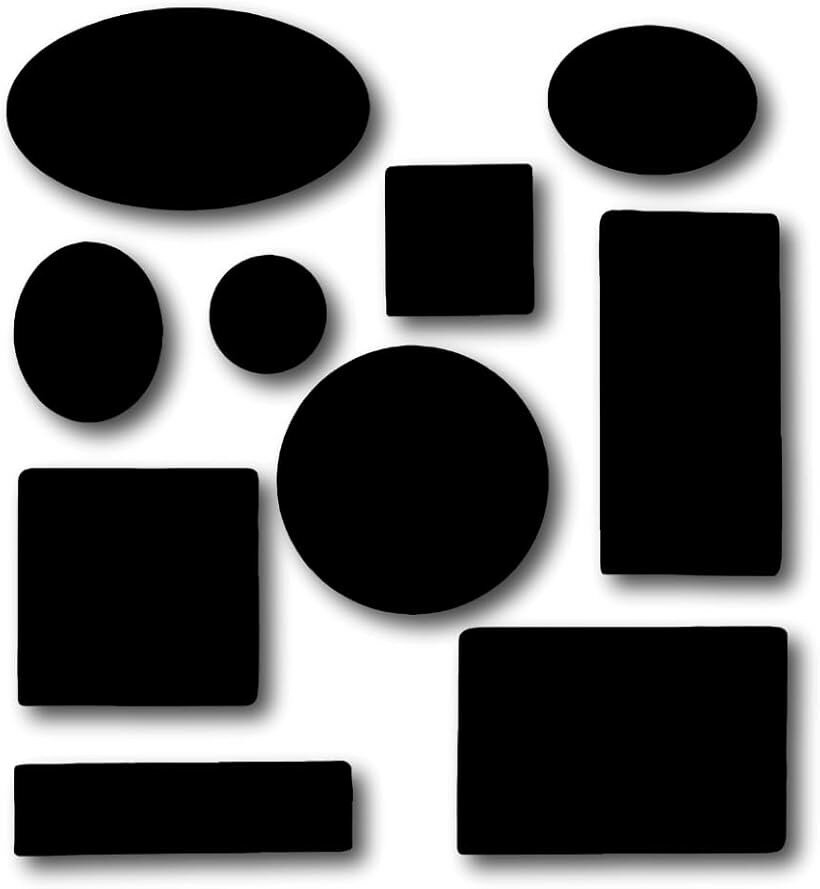 修理パッチ ダウンジャケット用 10枚セット 防水 自己粘着 (ブラック)