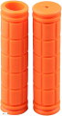自転車グリップカバー ハンドルグリップ 工具不要 2個入り (オレンジ, 11.5x2.2cm)