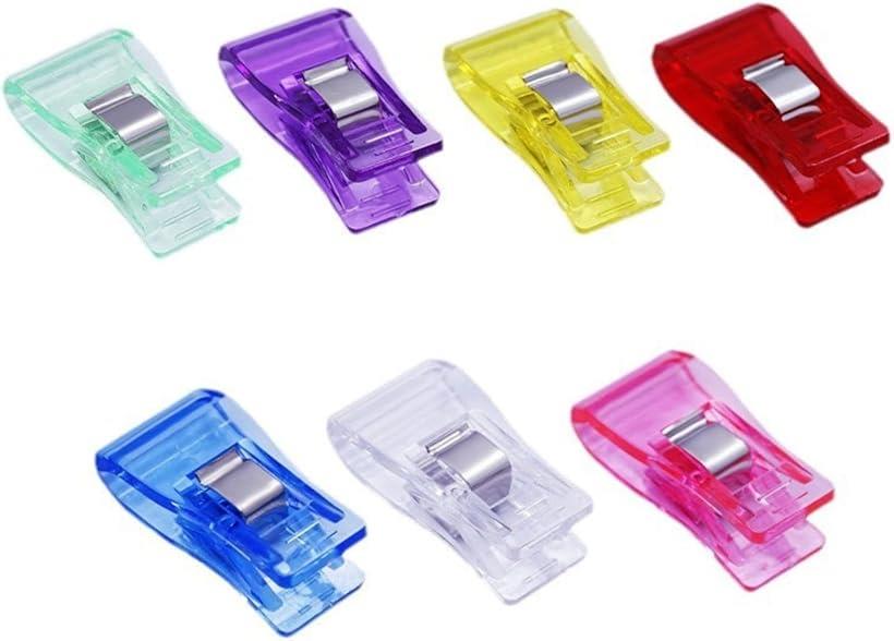 仮止めクリップ 30個入り カラフルセット ソーイング・キルティング用 裁縫 布固定 洋裁 DIYに最適 (カラフル)