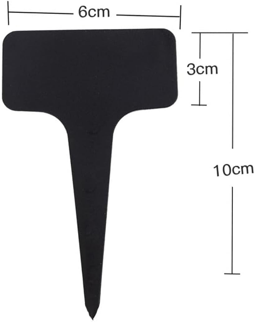 園芸ラベル T型 植物タグ 100枚セット 再使用可能 (ホワイト100本セット, 10 x 6 cm)
