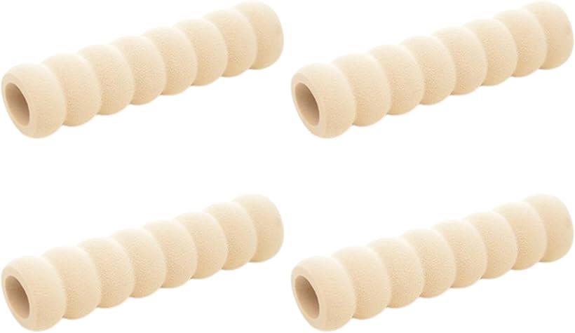 ドアノブカバー 4個セット グリップクッション 柔らかい 静電気防止 滑り止め 衝突防止 (オフホワイト)