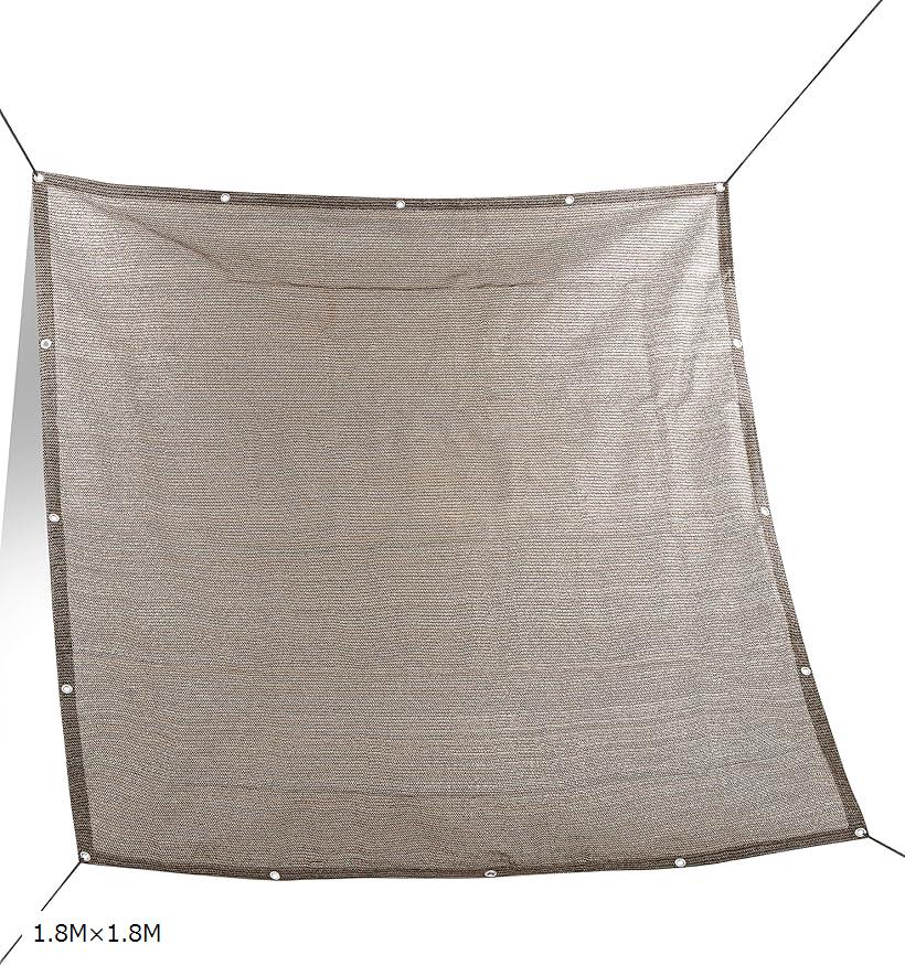 Daddy's Weekend サンシェード 通気タイプ ベランダ 庭 UVカット 日よけシェード 付け紐4本付属 紫外線カット 日本ブランド (モカブラウン, 1.8Mx1.8M)