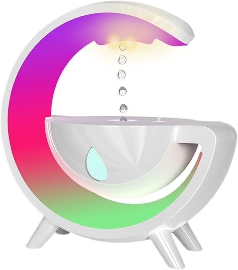 反重力加湿器 大容量 ライト 乾燥対策 静音 USB給電 アロマセラピー 家庭用 自宅 インテリア リビング 寝室 (ホワイト)