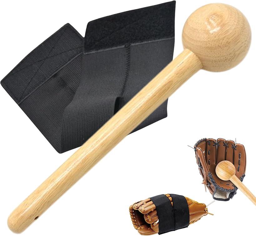 グローブ 型付け ハンマー ＆ バンドセット 手入れ メンテナンス グローブホルダー グラブハンマー 保..