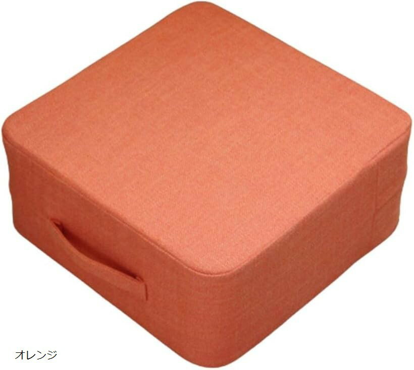 トランポリン クッション 静音 室内用 エクササイズ ダイエット 家庭用 (オレンジ, 100cm x 100cm x 25..