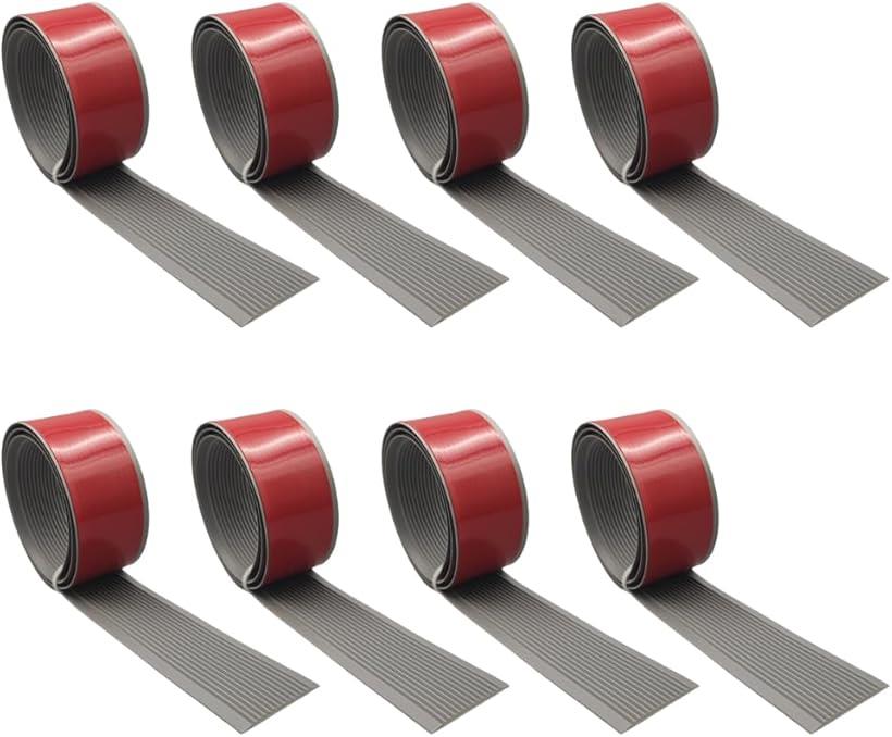 滑り止めテープ 階段 マット ベッド ゴム 転倒防止 介護 子供 (グレー, 5cmx8m)