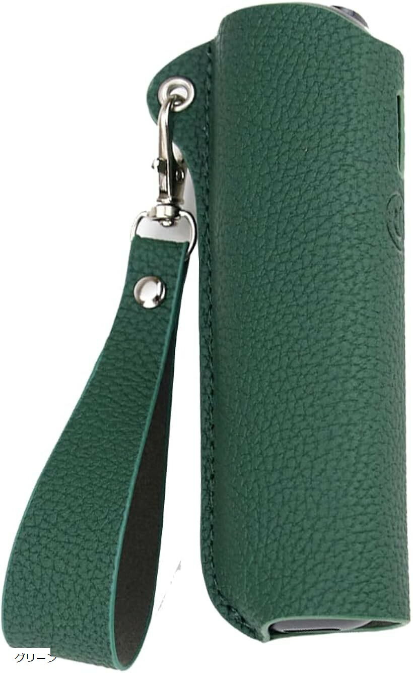 プルームオーラケース 対応 加熱式たばこ用 PUレザー製 持ち運び便利 軽量 キズ防止 防塵 耐衝撃 (グリ..