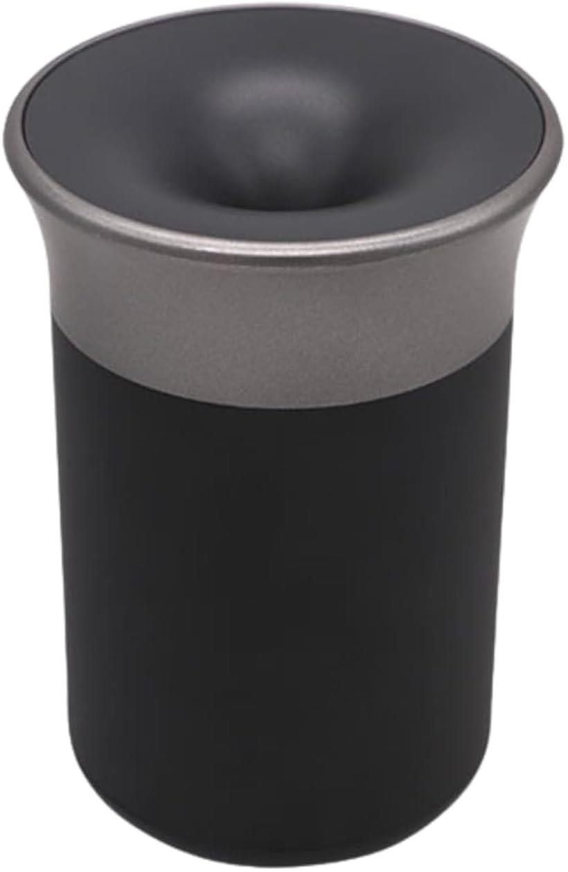 電子タバコ 灰皿 加熱式 車載 ドリンクホルダー スマート (ブラック, 7.7x11cm)