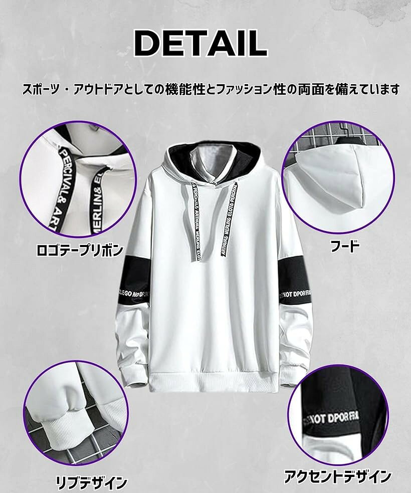 メンズ セットアップ 薄手 スウェット 上下セット パーカー 長袖 ジョガーパンツ ...
