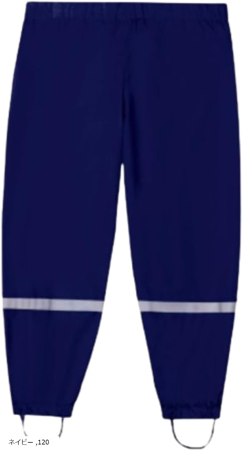 レッドレイ キッズ レインコート レインウエア 子供 男の子 女の子 雨具 通学 カッパ ランドセル対応 レインスーツ 防水 かわいい (ネイビー, 120)