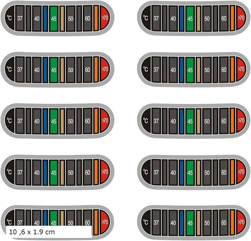 マガジン 温度 管理 シール 車内 水槽 バッテリー 充電 ラジエーター サバゲ (ブラック, 6 x 1.9 cm)