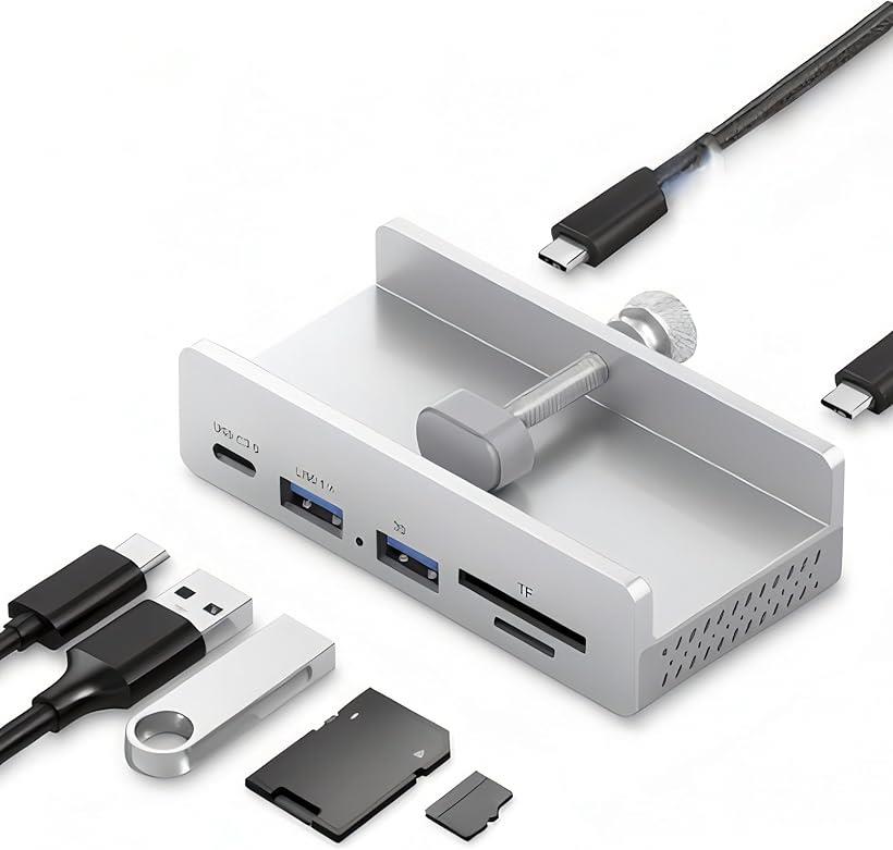 USBハブ Type-C ＆ Type-A対応 カードリーダー付き パソコン周辺機器 USB拡張 ハイスピードデータ転送 SDカード対応 コンパクト設計