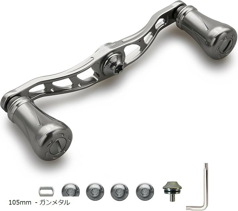 88mm/90mm/105mm リール ハンドル 19mm ノブ搭載 シマ