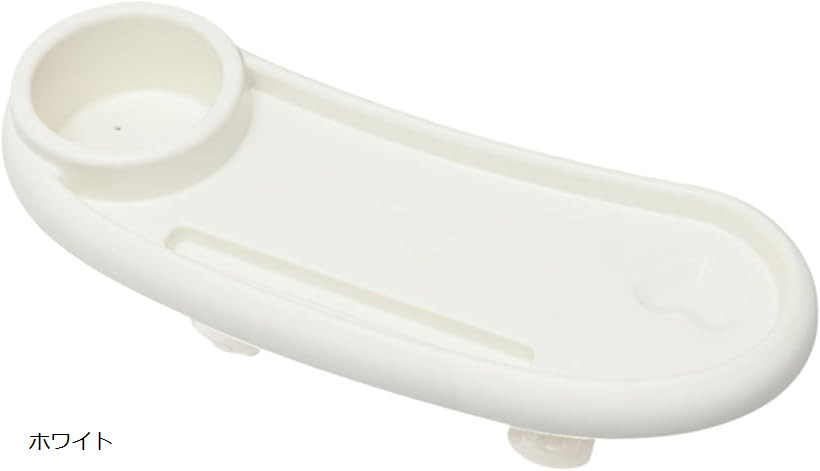 ベビーカー テーブル チャイルドデスク ドリンクホルダー 取り付け簡単 調節可能 (ホワイト)