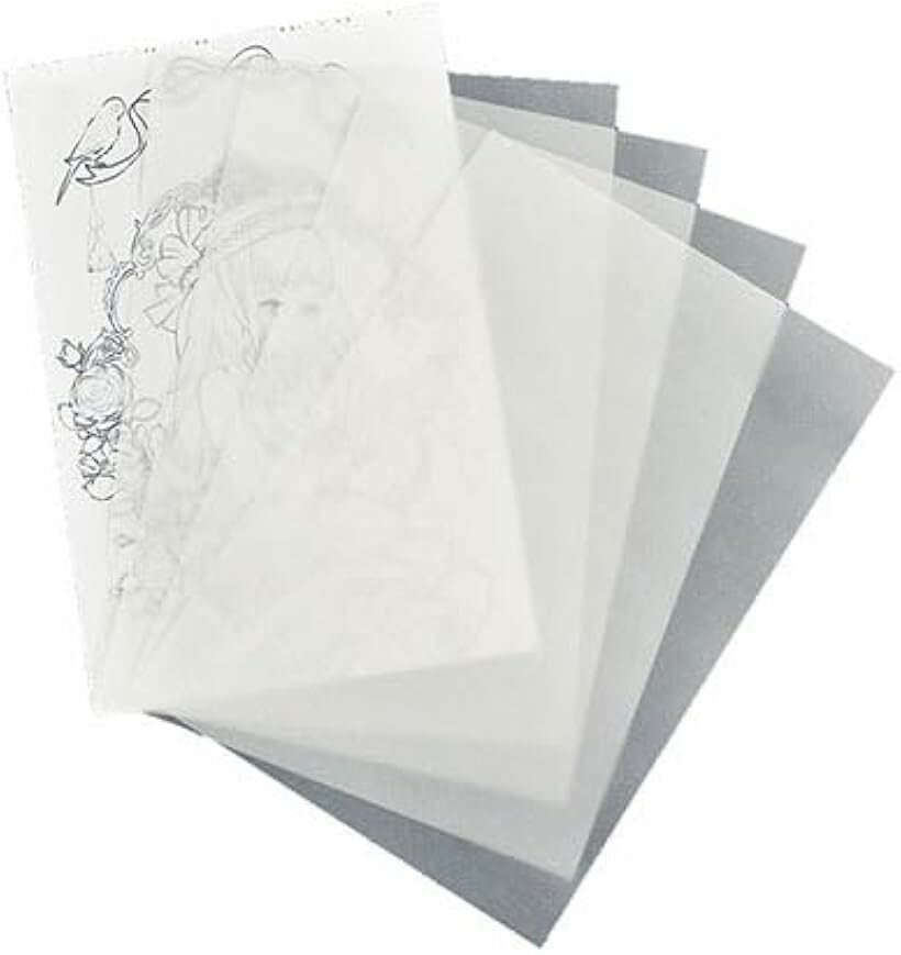 トレーシングペーパー A4 100枚 厚口 55g 転写 複写 (白)