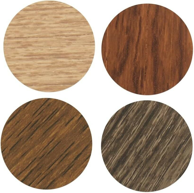 家具カバーキャップ 丸型 直径21mm 4枚セット PVC 216枚 (多色, 14.5x21CM)