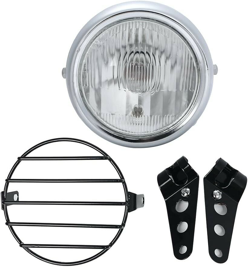 12V �ӥ�ơ��� �١��ĥ饤�� �إåɥ饤�� �֥饱�å� �դ� �ܥС� ������ ���ե����� 5.5����� H4 TW225 TW250 ������225 ������250 �ȥ�å��� DT250 XT250 �� (��å��ܥǥ�x���ꥢ�����)