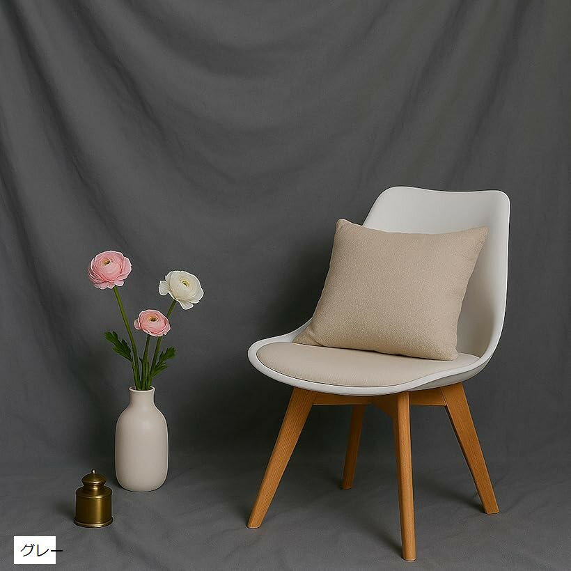 背景布 無地 撮影用 大型 バックスクリーン 写真撮影 スタジオ 多用途 装飾 洗濯可能 折り畳み (グレー..