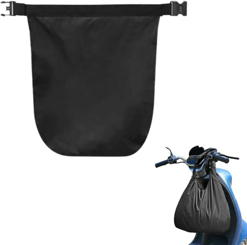 バイク用ヘルメットバッグ 防水仕様 フルフェイス収納可能 大容量設計 ツーリング 通勤通学対応 オートバイ (ブラック)(2)